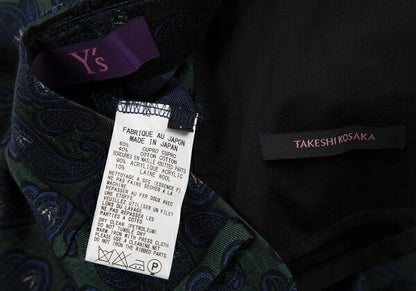 TAKESHI KOSAKA by Y's Pink Label Paisley Hem Pants Size 1