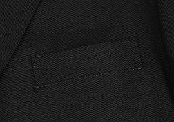 Yohji Yamamoto POUR HOMME Wool Gabardine Blazer Black Size M