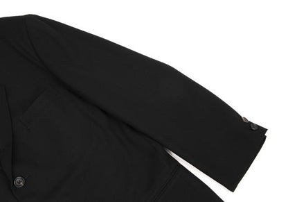 Yohji Yamamoto POUR HOMME Wool Gabardine Blazer Black Size M