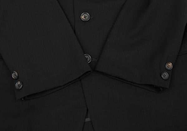 Yohji Yamamoto POUR HOMME Wool Gabardine Blazer Black Size M
