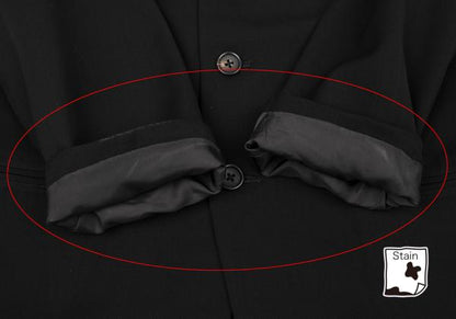 Yohji Yamamoto POUR HOMME Wool Gabardine Blazer Black Size M