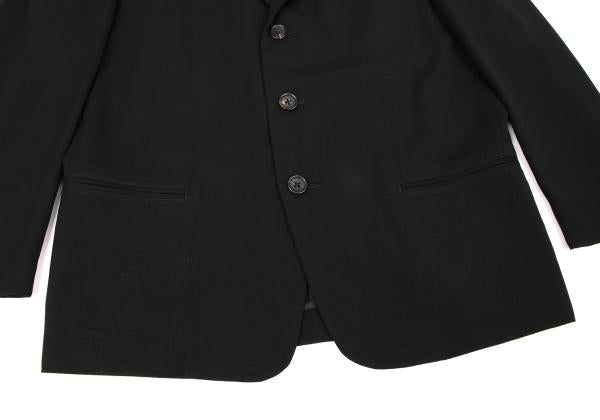 Yohji Yamamoto POUR HOMME Wool Gabardine Blazer Black Size M
