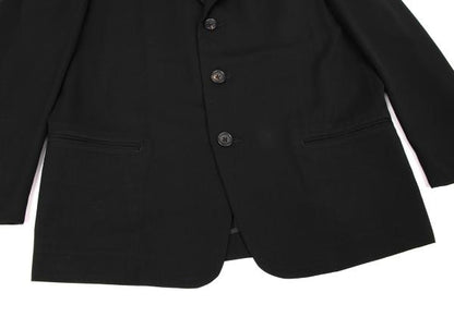 Yohji Yamamoto POUR HOMME Wool Gabardine Blazer Black Size M