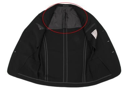 Yohji Yamamoto POUR HOMME Wool Gabardine Blazer Black Size M