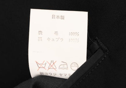Yohji Yamamoto POUR HOMME Wool Gabardine Blazer Black Size M