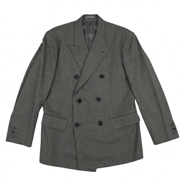 Y's for men Wool Double-Breasted Peaked Lapel Jacket Size S