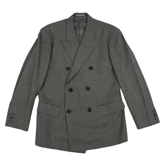 Y's for men Wool Double-Breasted Peaked Lapel Jacket Size S