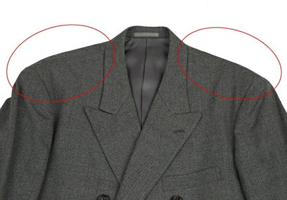 Y's for men Wool Double-Breasted Peaked Lapel Jacket Size S