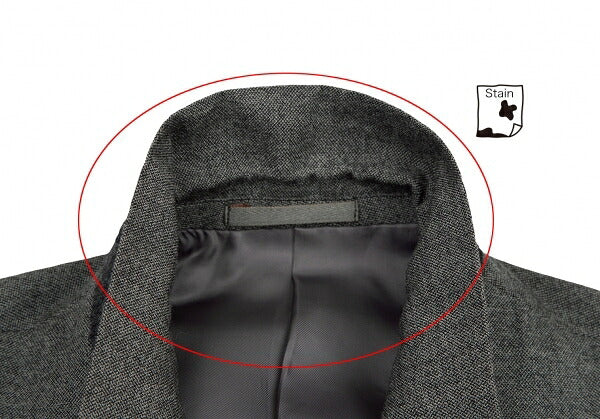 Y's for men Wool Double-Breasted Peaked Lapel Jacket Size S