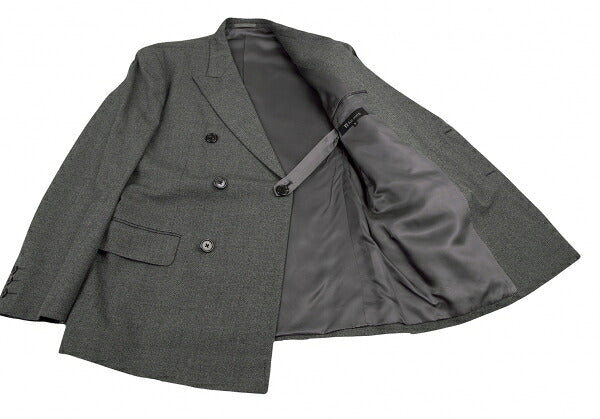 Y's for men Wool Double-Breasted Peaked Lapel Jacket Size S