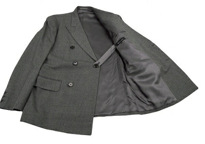 Y's for men Wool Double-Breasted Peaked Lapel Jacket Size S