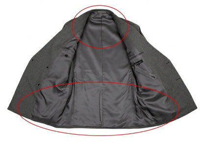 Y's for men Wool Double-Breasted Peaked Lapel Jacket Size S