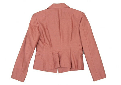 ISSEY MIYAKE Cotton Blend Grosgrain 2B Jacket Red Size M