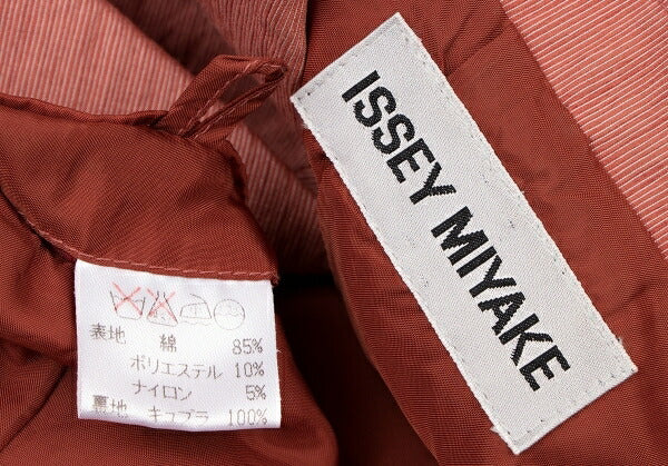 ISSEY MIYAKE Cotton Blend Grosgrain 2B Jacket Red Size M
