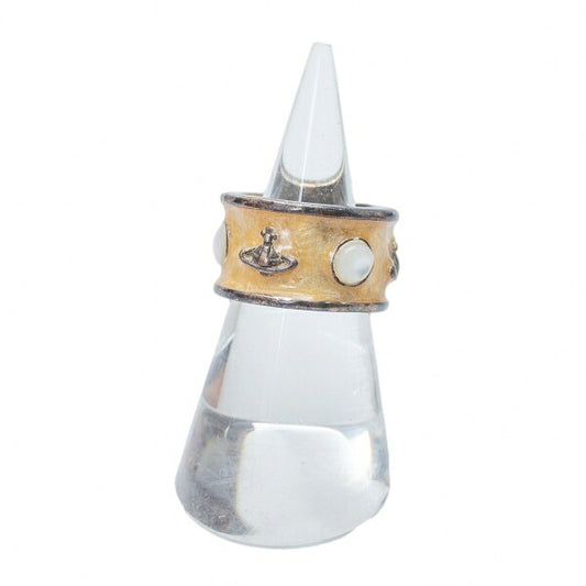 Vivienne Westwood King Ring Silverbeige Size JP 12