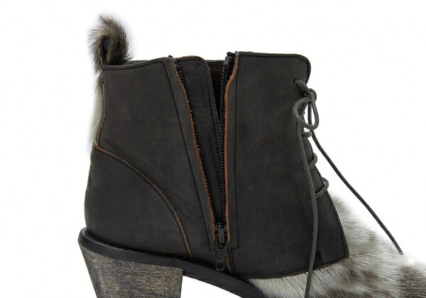 ISSEY MIYAKE HaaT Haircalf Leather Boots Brown Size 23CM