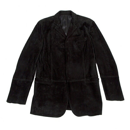 Jean Paul GAULTIER HOMME Black Suede Button Jacket Size 48