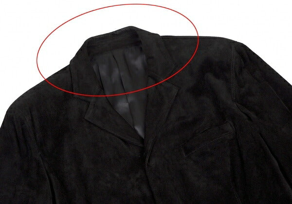 Jean Paul GAULTIER HOMME Black Suede Button Jacket Size 48