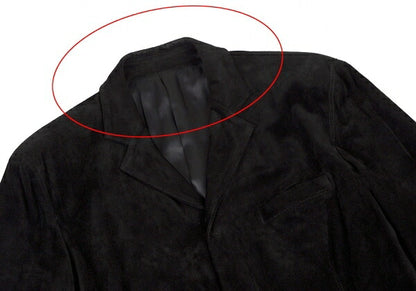 Jean Paul GAULTIER HOMME Black Suede Button Jacket Size 48