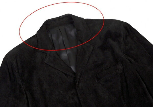 Jean Paul GAULTIER HOMME Black Suede Button Jacket Size 48