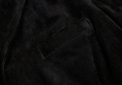 Jean Paul GAULTIER HOMME Black Suede Button Jacket Size 48