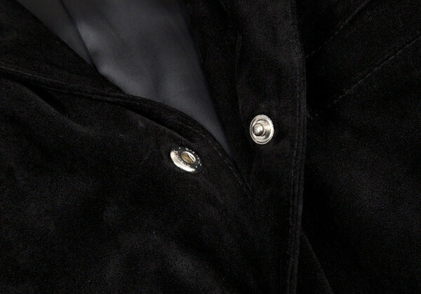 Jean Paul GAULTIER HOMME Black Suede Button Jacket Size 48