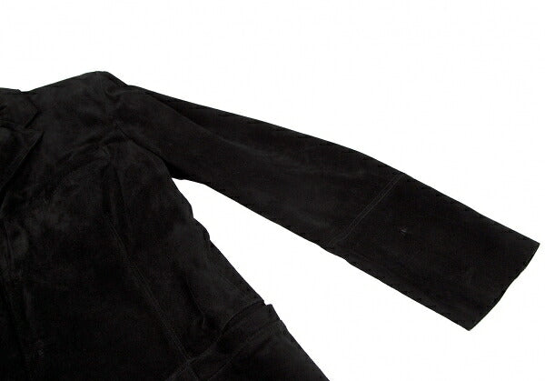 Jean Paul GAULTIER HOMME Black Suede Button Jacket Size 48