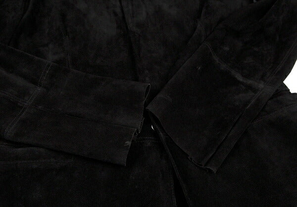 Jean Paul GAULTIER HOMME Black Suede Button Jacket Size 48