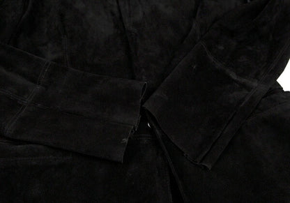 Jean Paul GAULTIER HOMME Black Suede Button Jacket Size 48