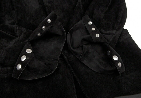 Jean Paul GAULTIER HOMME Black Suede Button Jacket Size 48