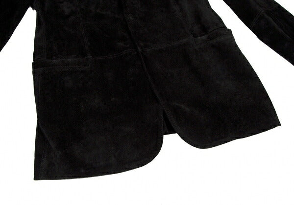 Jean Paul GAULTIER HOMME Black Suede Button Jacket Size 48