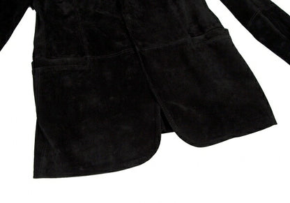 Jean Paul GAULTIER HOMME Black Suede Button Jacket Size 48