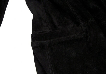 Jean Paul GAULTIER HOMME Black Suede Button Jacket Size 48
