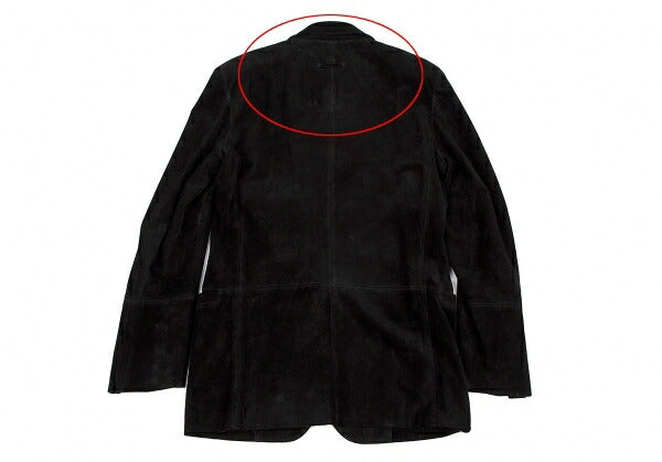Jean Paul GAULTIER HOMME Black Suede Button Jacket Size 48