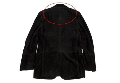 Jean Paul GAULTIER HOMME Black Suede Button Jacket Size 48