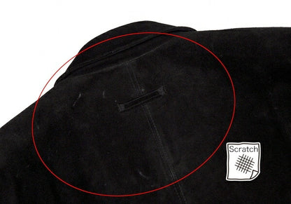 Jean Paul GAULTIER HOMME Black Suede Button Jacket Size 48