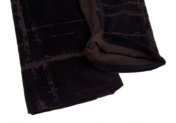 Jean Paul GAULTIER HOMME Graphic Flocked Pants Brown Size 46