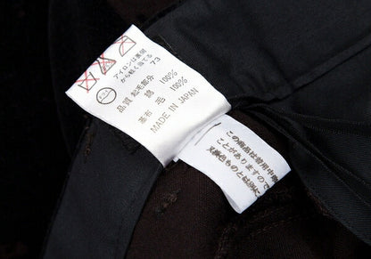 Jean Paul GAULTIER HOMME Graphic Flocked Pants Brown Size 46