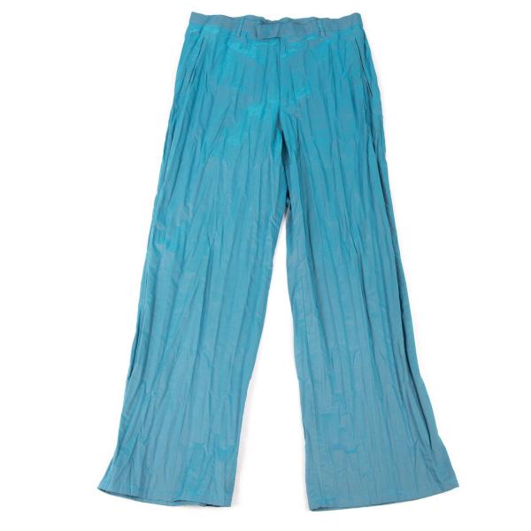 Jean Paul GAULTIER HOMME Wrinkle Pants Light Blue Size 48