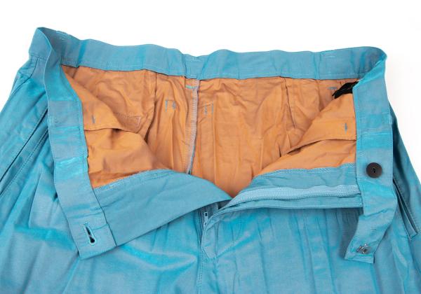 Jean Paul GAULTIER HOMME Wrinkle Pants Light Blue Size 48