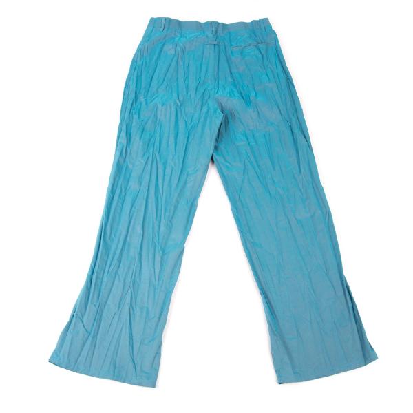 Jean Paul GAULTIER HOMME Wrinkle Pants Light Blue Size 48