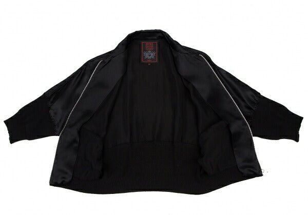 Jean Paul GAULTIER CLASSIQUE Black Rib Rayon Jacket Size 40
