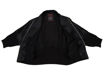 Jean Paul GAULTIER CLASSIQUE Black Rib Rayon Jacket Size 40