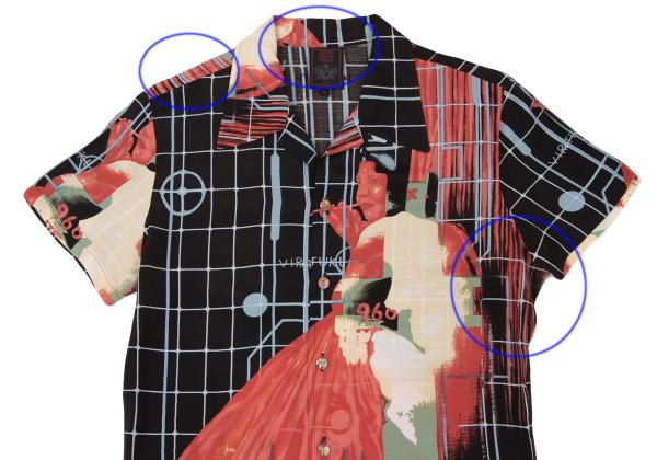 Jean Paul GAULTIER CLASSIQUE Modern Art Shirt Black Size 48