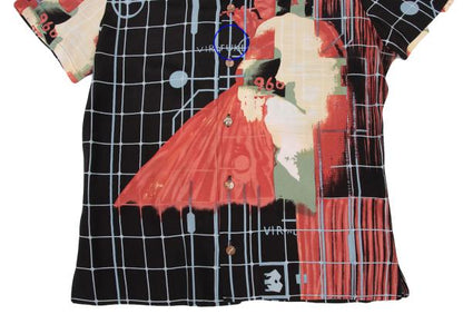 Jean Paul GAULTIER CLASSIQUE Modern Art Shirt Black Size 48