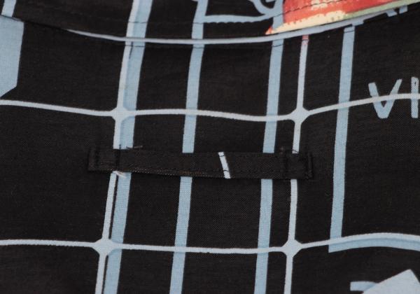 Jean Paul GAULTIER CLASSIQUE Modern Art Shirt Black Size 48