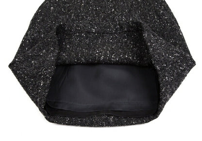 COMME des GARCONS FRANCE Nep Tweed Skirt Charcoal Size S
