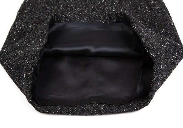 COMME des GARCONS FRANCE Nep Tweed Skirt Charcoal Size S