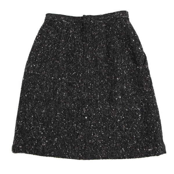 COMME des GARCONS FRANCE Nep Tweed Skirt Charcoal Size S