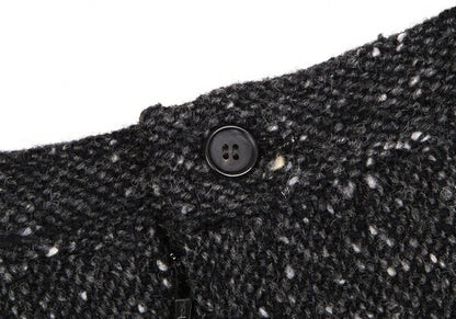 COMME des GARCONS FRANCE Nep Tweed Skirt Charcoal Size S